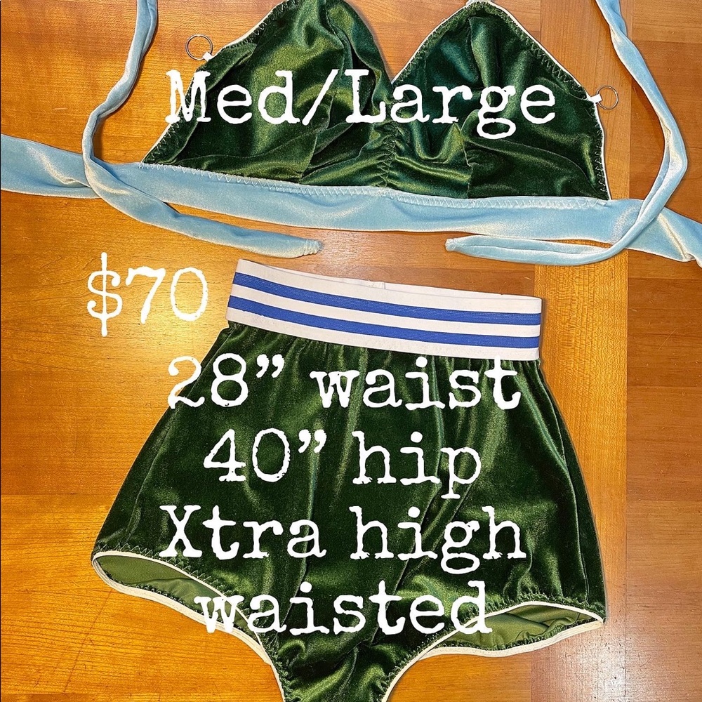HANDMADE VELVET 2 PIECE SUNSUIT